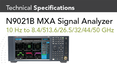 N9021B MXA Signal Analyzer Tech Specs N9021B MXA Signal Analyzer Tech Specs
