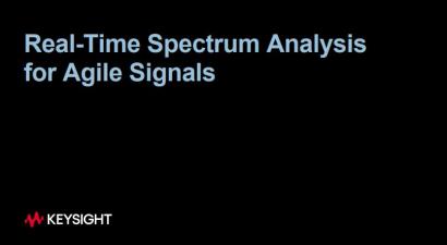 Real-Time Spectrum Analysis for Agile Signals